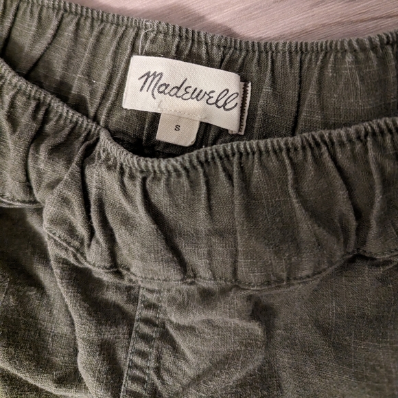 Madewell pull on shorts, olive green - Picture 4 of 4